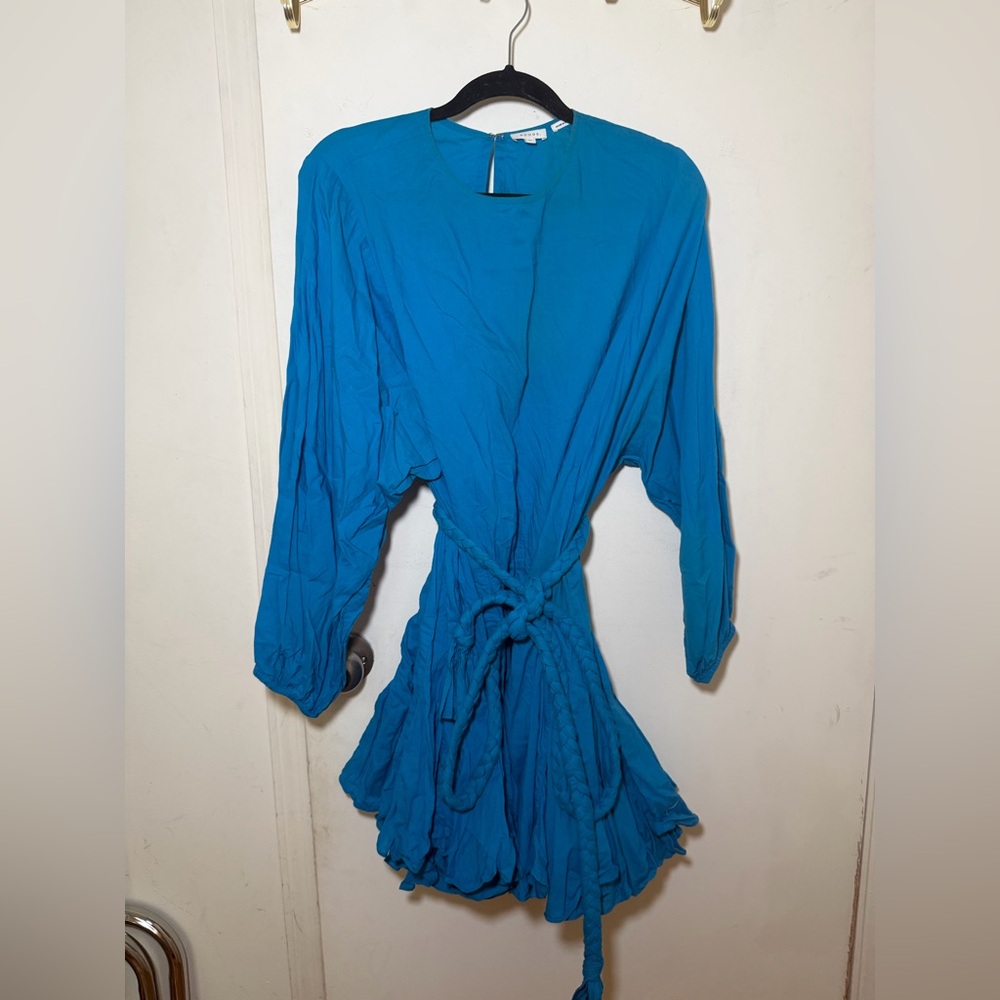 Rhode Bright Blue Ella Wrap Dress